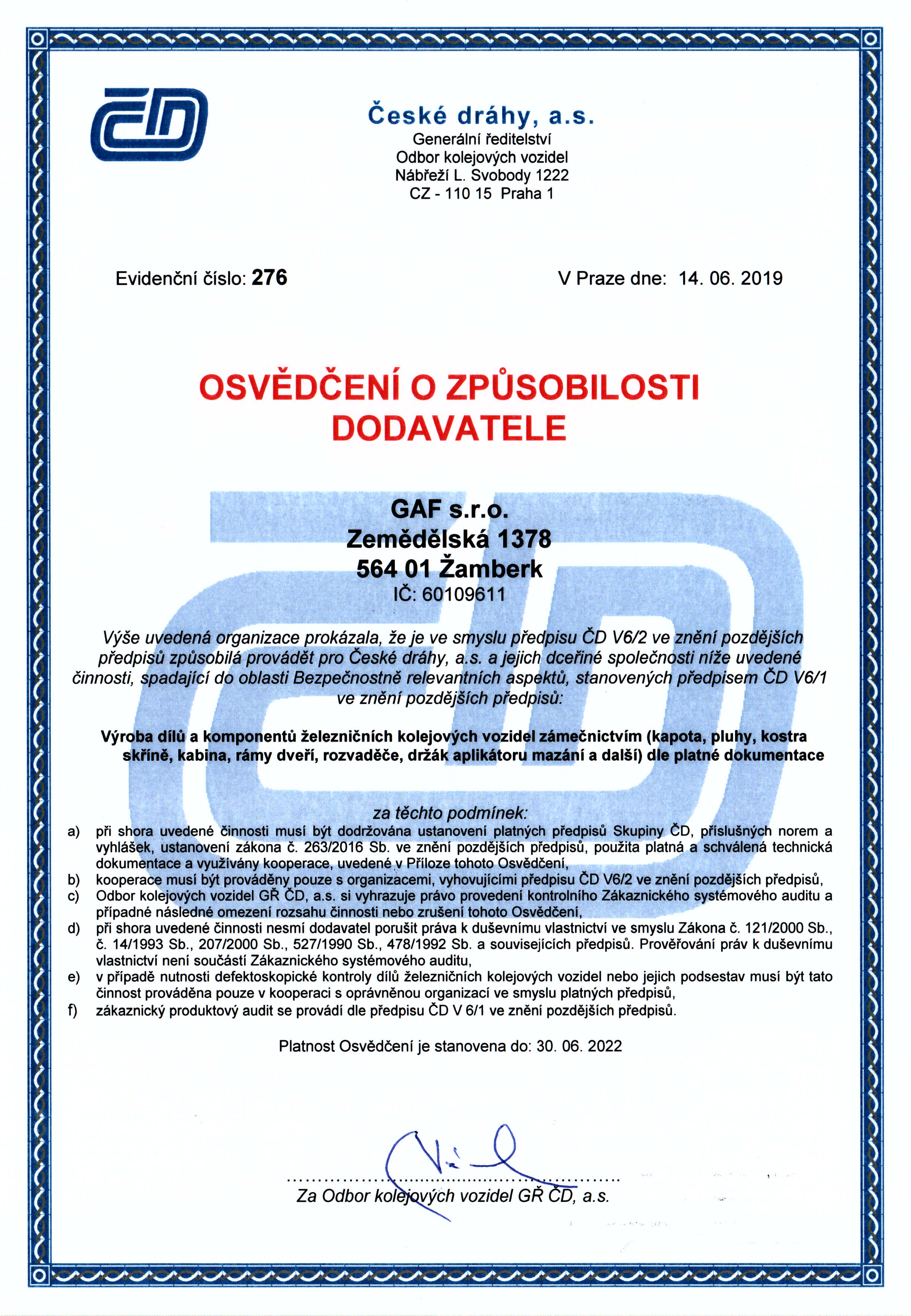 audit ČD